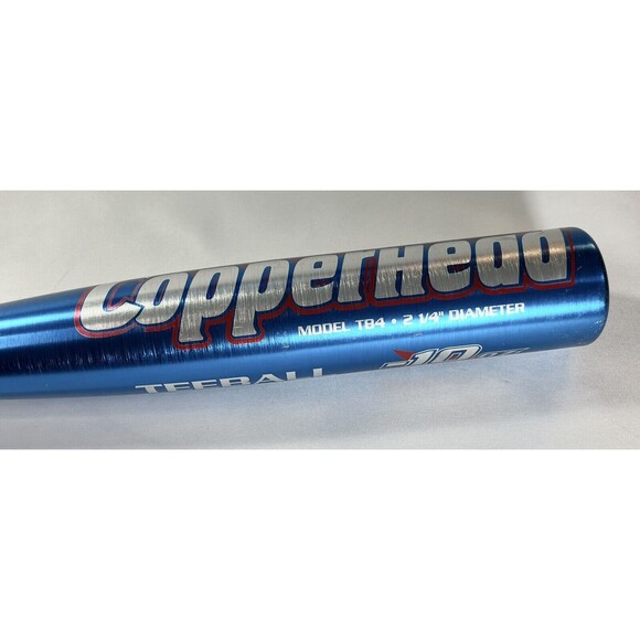 Worth Copperhead Blue Teeball Bat Model TB4 26 inch 16 oz 2 1/4" Diameter Bat - Picture 4 of 14